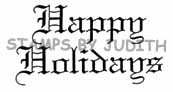 F-263 Elegant Happy Holidays